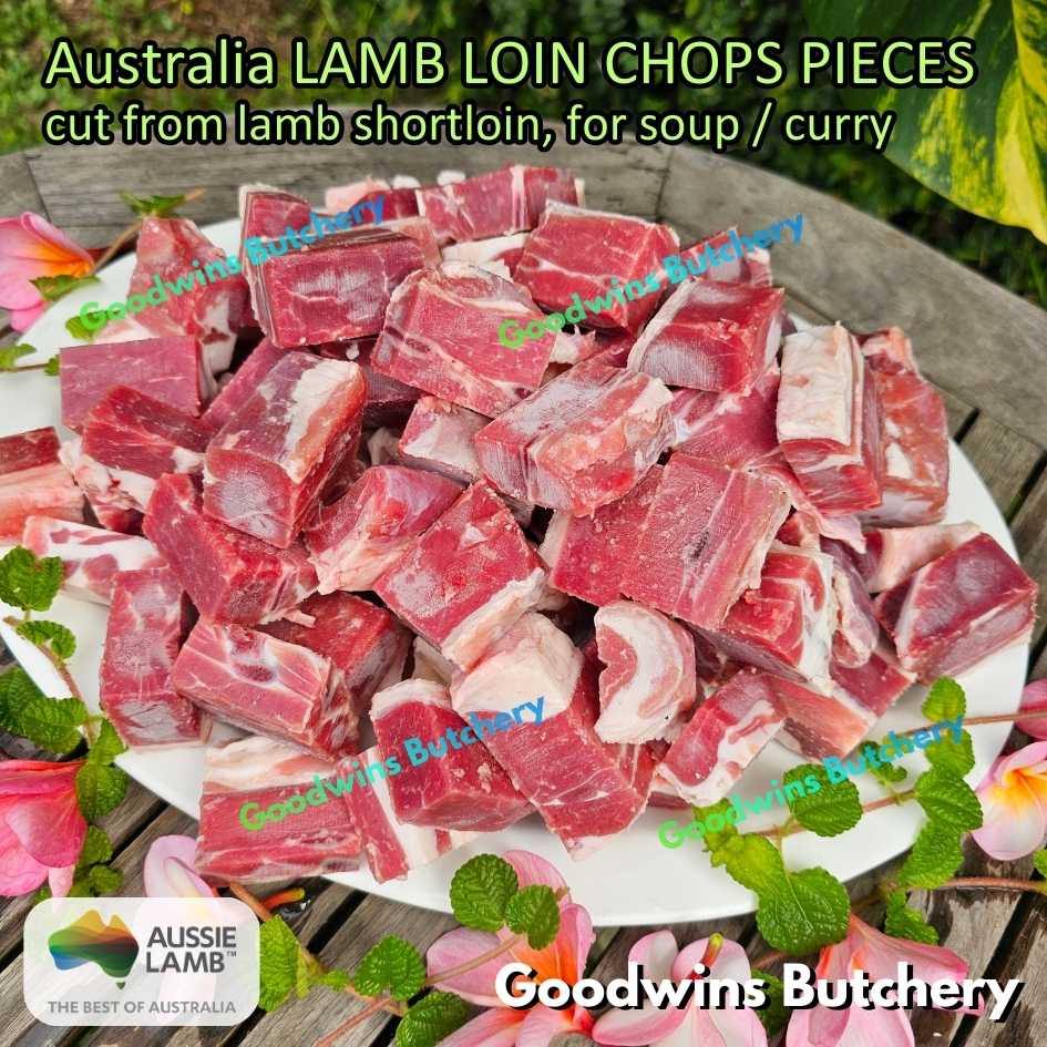 Lamb LOIN CHOPS / T-BONE CHOP (cut from lamb shortloin) 700 gr/pack | Australia Wammco WhiteStripe Midfield | iga domba muda frozen - Image 72