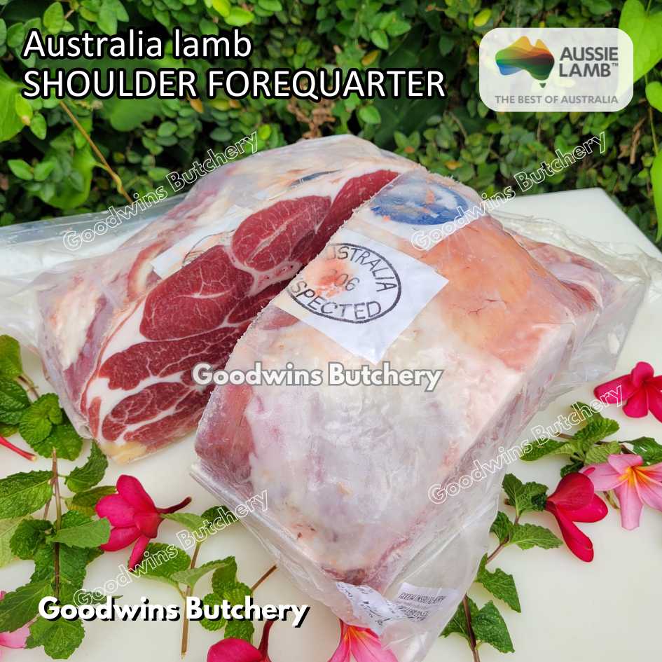 Lamb shoulder FOREQUARTER CHOP bone-in Australia +/- 1kg | brand Wammco Midfield WhiteStripe | bahu domba muda import frozen - Image 21