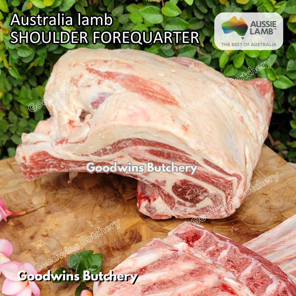 Lamb shoulder FOREQUARTER CHOP bone-in Australia +/- 1kg | brand Wammco Midfield WhiteStripe | bahu domba muda import frozen - Image 15