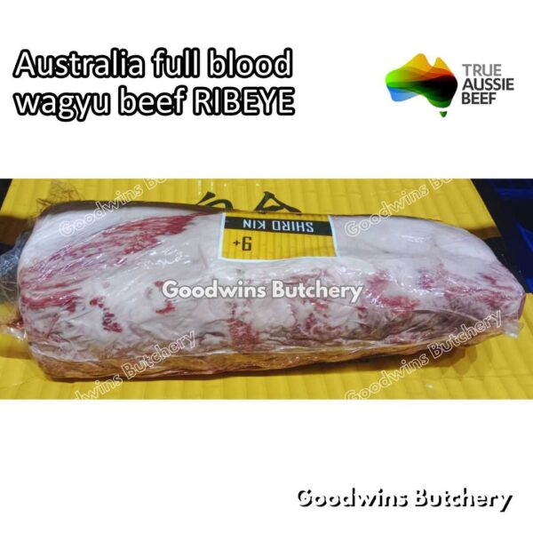 Wagyu beef SHIRO KIN pure blood RIBEYE & SIRLOIN marbling MB9+ chilled ...