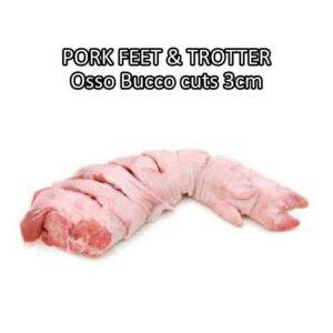 Pork feet trotter hock LOCAL PREMIUM +/- 2kg | kaki lutut babi beku frozen