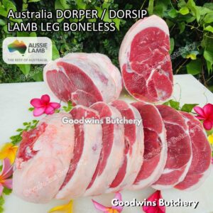 Australia Lamb Dorper / Dorsip LEG BONELESS Steak Osso Bucco cut +/-1.5kg | kaki domba muda import beku tanpa tulang frozen