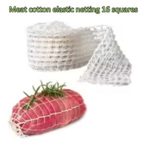 Meat netting roll elastic mesh 16 holes food-grade for Ham Sausage Hot Dog | Benang jaring net elastis untuk daging