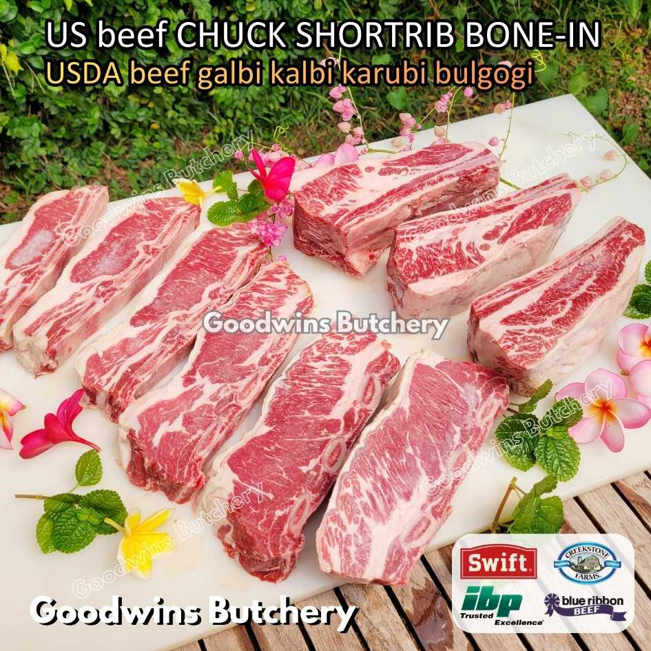 US beef CHUCK SHORTRIB BONE-IN portioned half cut 1.5-2.5kg for Roast Galbi Karubi Bulgogi Konro | USDA choice CREEKSTONE | daging iga sapi short rib frozen - Image 21