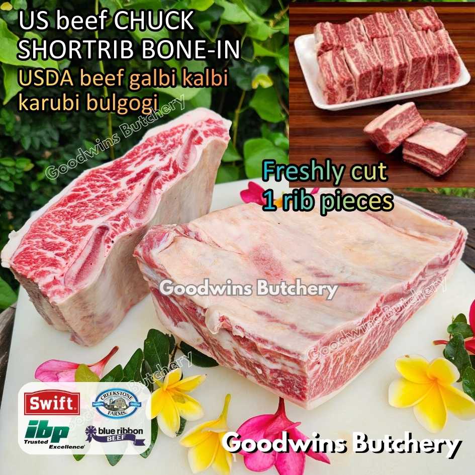 US beef CHUCK SHORTRIB BONE-IN portioned half cut 1.5-2.5kg for Roast Galbi Karubi Bulgogi Konro | USDA choice CREEKSTONE | daging iga sapi short rib frozen - Image 23