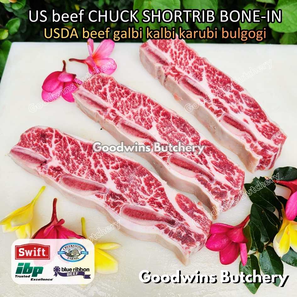 US beef CHUCK SHORTRIB BONE-IN portioned half cut 1.5-2.5kg for Roast Galbi Karubi Bulgogi Konro | USDA choice CREEKSTONE | daging iga sapi short rib frozen - Image 7
