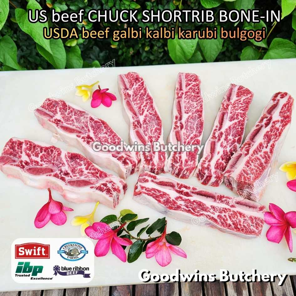 US beef CHUCK SHORTRIB BONE-IN portioned half cut 1.5-2.5kg for Roast Galbi Karubi Bulgogi Konro | USDA choice CREEKSTONE | daging iga sapi short rib frozen - Image 15
