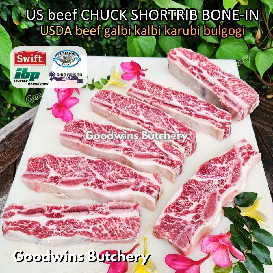US beef CHUCK SHORTRIB BONE-IN portioned half cut 1.5-2.5kg for Roast Galbi Karubi Bulgogi Konro | USDA choice CREEKSTONE | daging iga sapi short rib frozen - Image 20