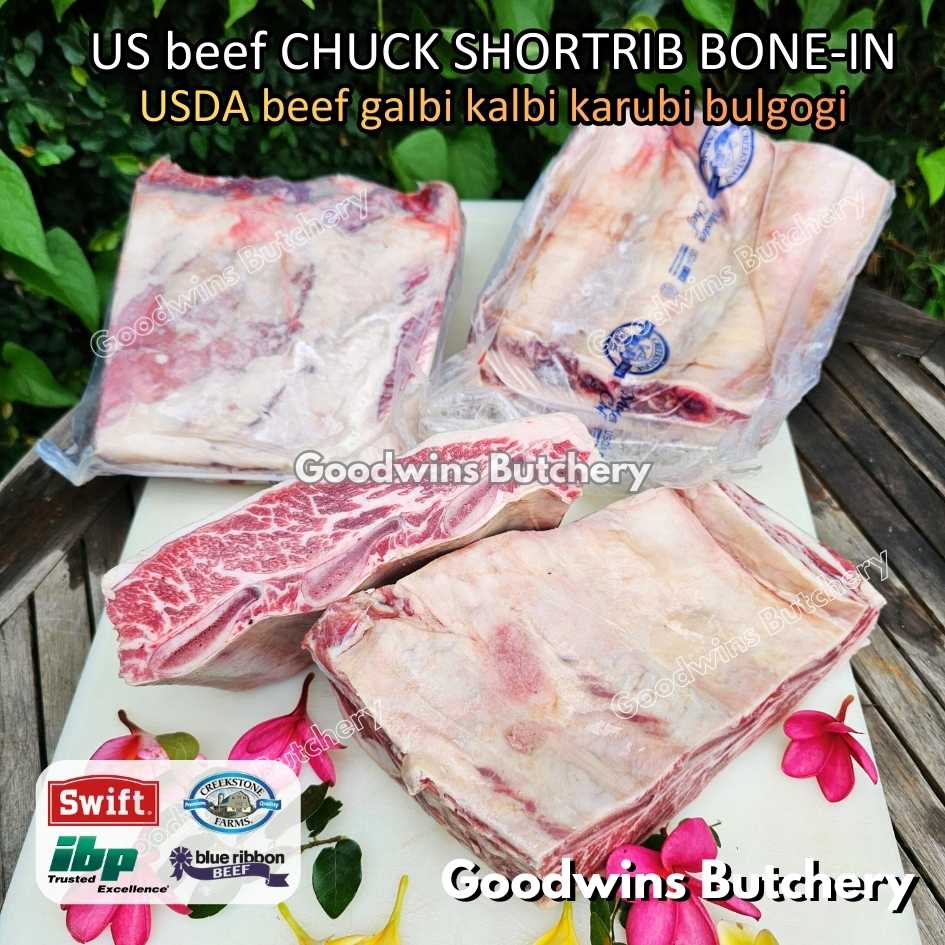 US beef CHUCK SHORTRIB BONE-IN portioned half cut 1.5-2.5kg for Roast Galbi Karubi Bulgogi Konro | USDA choice CREEKSTONE | daging iga sapi short rib frozen - Image 27