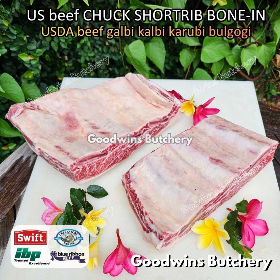 US beef CHUCK SHORTRIB BONE-IN portioned half cut 1.5-2.5kg for Roast Galbi Karubi Bulgogi Konro | USDA choice CREEKSTONE | daging iga sapi short rib frozen - Image 13