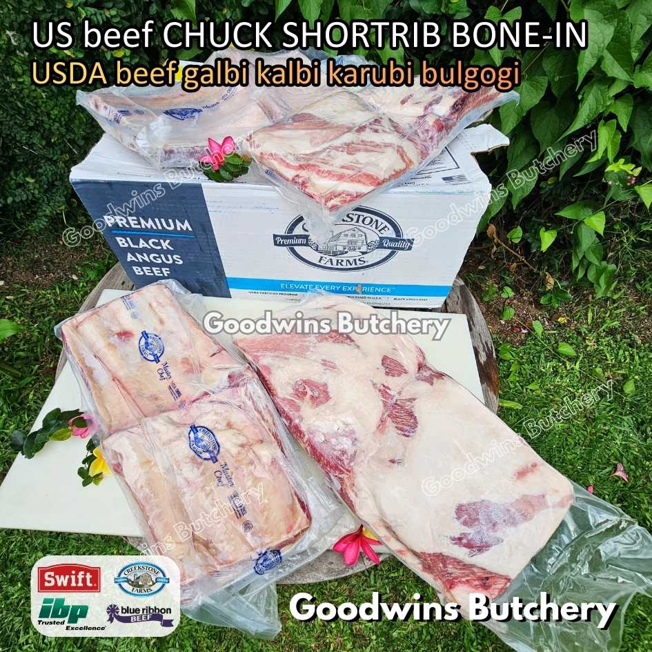 US beef CHUCK SHORTRIB BONE-IN portioned half cut 1.5-2.5kg for Roast Galbi Karubi Bulgogi Konro | USDA choice CREEKSTONE | daging iga sapi short rib frozen - Image 25
