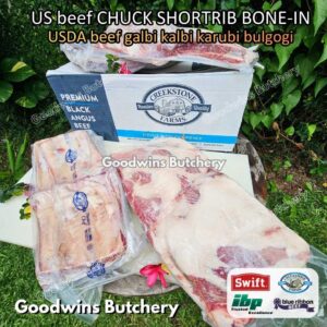 US beef CHUCK SHORTRIB BONE-IN whole cut utuh 3-6 kg for Roast Galbi Karubi Bulgogi Konro | USDA choice CREEKSTONE | daging iga sapi short rib frozen