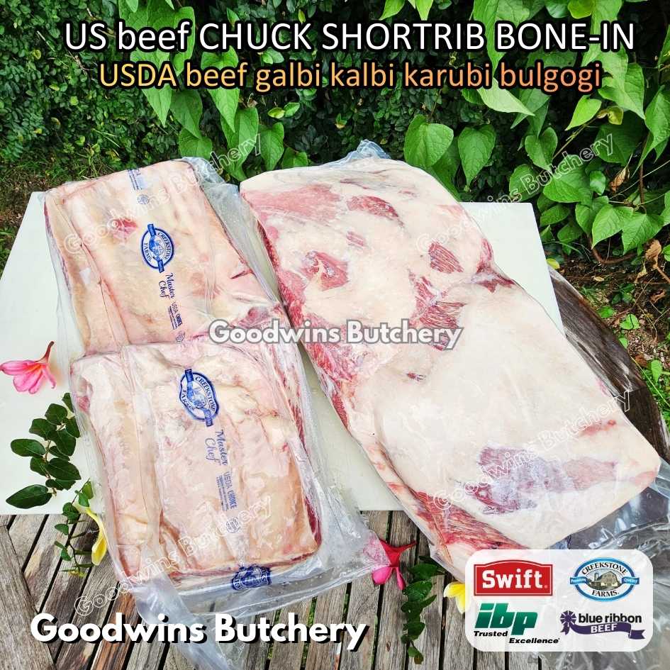 US beef CHUCK SHORTRIB BONE-IN portioned half cut 1.5-2.5kg for Roast Galbi Karubi Bulgogi Konro | USDA choice CREEKSTONE | daging iga sapi short rib frozen - Image 8