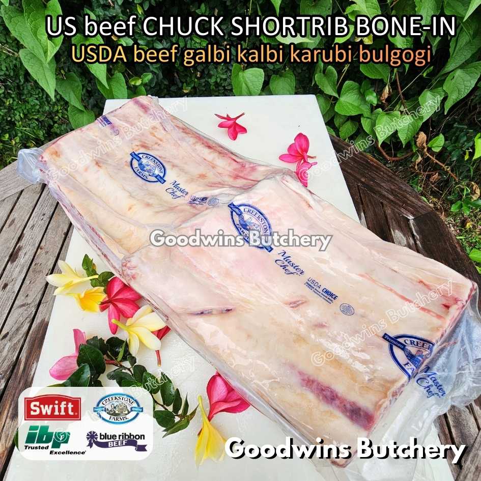 US beef CHUCK SHORTRIB BONE-IN portioned half cut 1.5-2.5kg for Roast Galbi Karubi Bulgogi Konro | USDA choice CREEKSTONE | daging iga sapi short rib frozen - Image 14