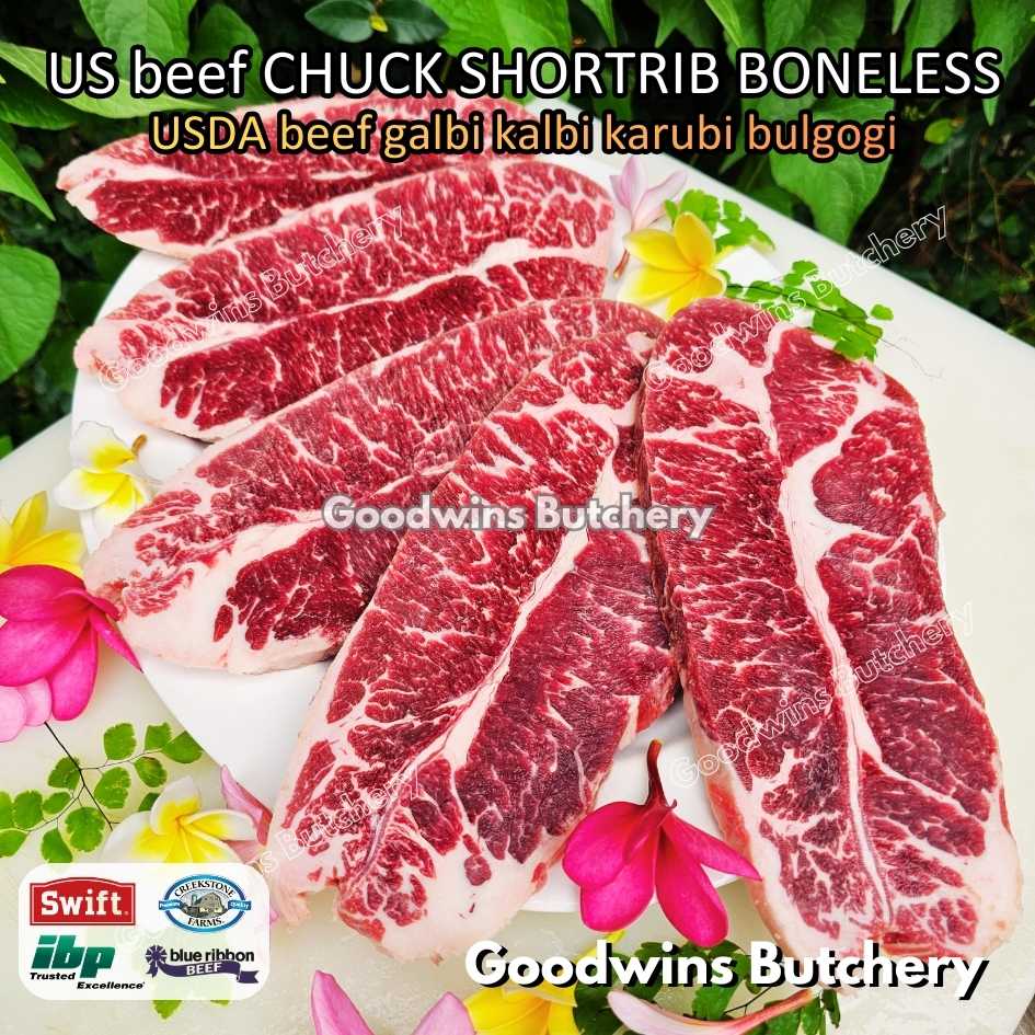 US beef Galbi Karubi Bulgogi Konro CHUCK SHORTRIB BONELESS portioned steak cuts +/- 500gr | USDA choice IBP daging iga sapi tanpa tulang short rib frozen - Image 33