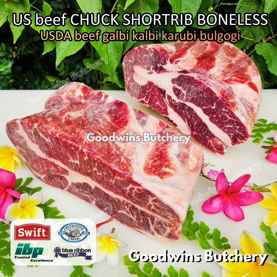 US beef Galbi Karubi Bulgogi Konro CHUCK SHORTRIB BONELESS portioned steak cuts +/- 500gr | USDA choice IBP daging iga sapi tanpa tulang short rib frozen - Image 11
