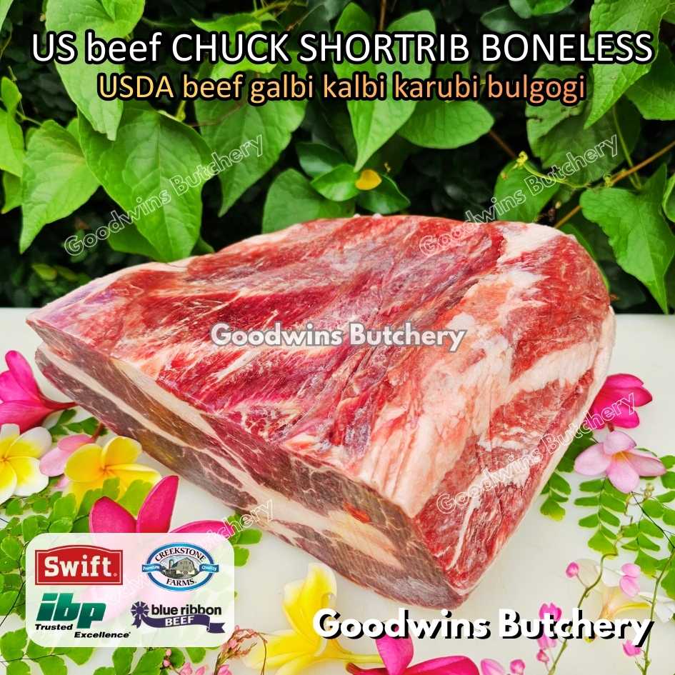 US beef Galbi Karubi Bulgogi Konro CHUCK SHORTRIB BONELESS portioned steak cuts +/- 500gr | USDA choice IBP daging iga sapi tanpa tulang short rib frozen - Image 31