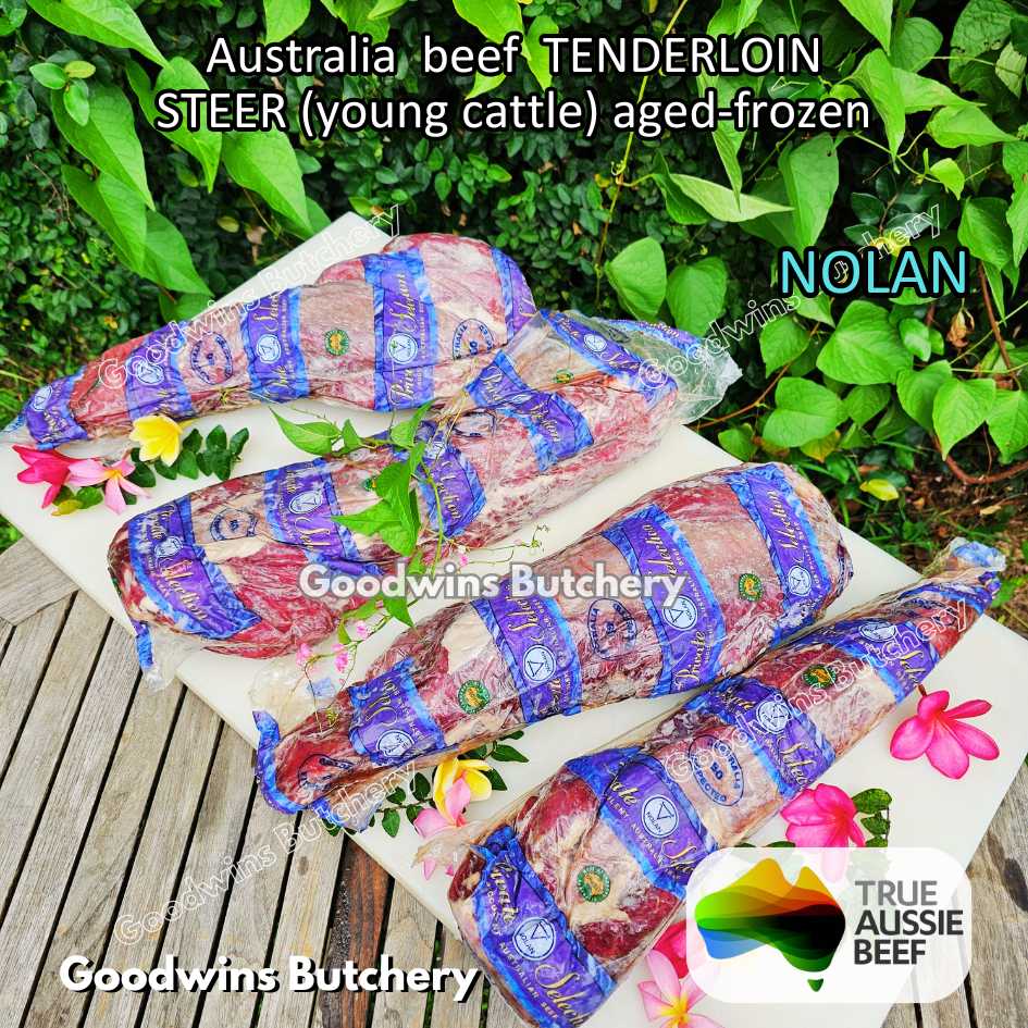 Beef TENDERLOIN Australia STEER (young cattle) aged frozen steak cuts +/- 600gr | brand Kilcoy AMH John-Dee Nolan | daging sapi has dalam beku eye fillet mignon - Image 42