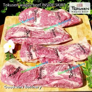 Wagyu beef Tokusen INSIDE SKIRT marbling MBS 5-6 aged chilled 10kg 12pcs/ctn (PREORDER 7-14 days notice)
