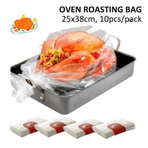 10pcs Oven Roasting Bags for chicken / turkey | Kantong Oven untuk panggang Ayam / Kalkun | heat-resistant food-grade 25x38cm (10x15")