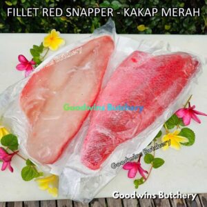 RED SNAPPER fish fillet and steak frozen IQF GLZ-20/30% | Ikan KAKAP MERAH beku