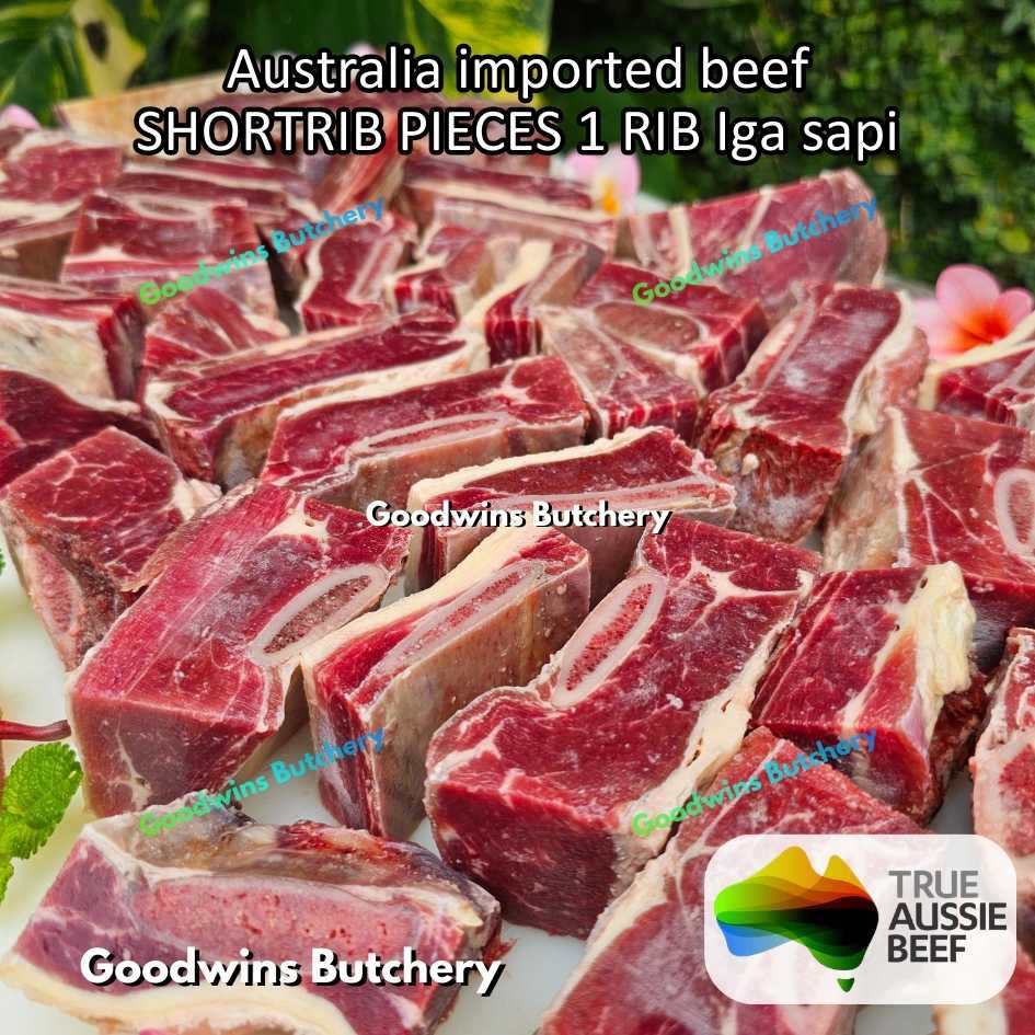 Beef Shortrib Pieces 1 rib Australia budget | daging sop iga sapi import konro galbi bulgogi | short rib frozen 1kg - Image 7