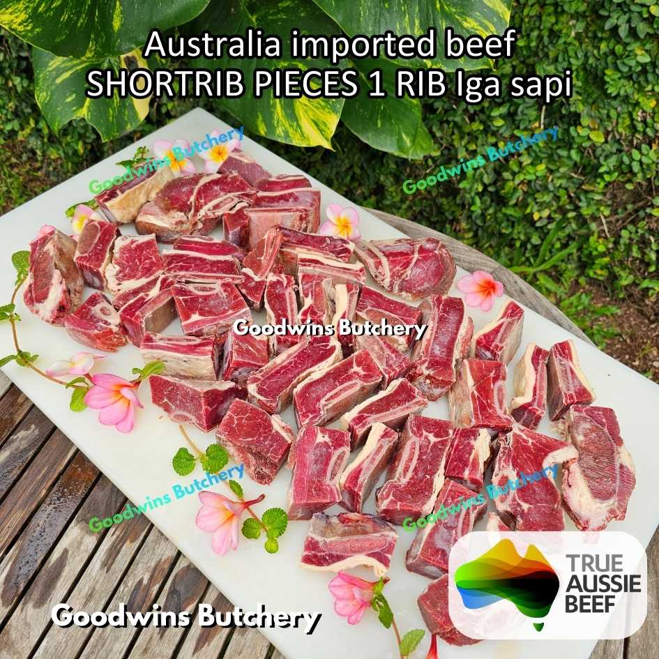 Beef Shortrib Pieces 1 rib Australia budget | daging sop iga sapi import konro galbi bulgogi | short rib frozen 1kg - Image 8