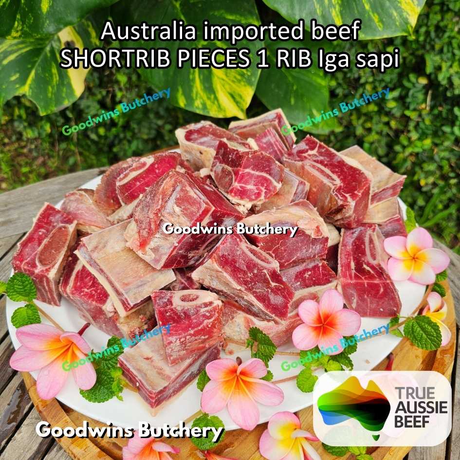 Beef Shortrib Pieces 1 rib Australia budget | daging sop iga sapi import konro galbi bulgogi | short rib frozen 1kg