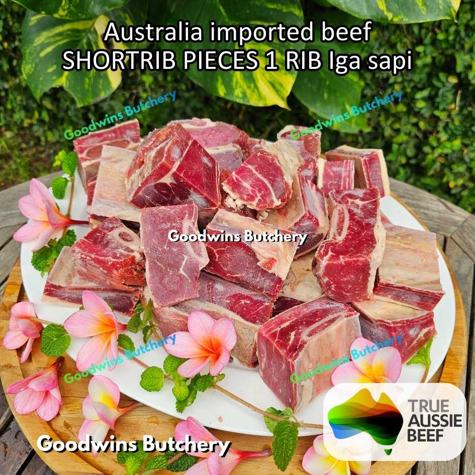 Beef Shortrib Pieces 1 rib Australia budget | daging sop iga sapi import konro galbi bulgogi | short rib frozen 1kg - Image 6