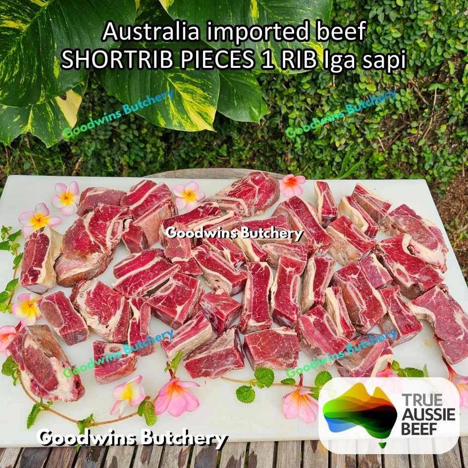 Beef Shortrib Pieces 1 rib Australia budget | daging sop iga sapi import konro galbi bulgogi | short rib frozen 1kg - Image 5