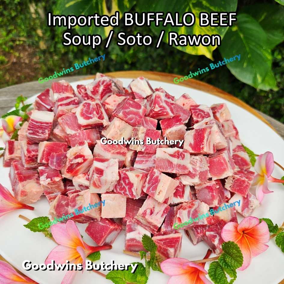 Buffalo beef daging Kerbau SOUP SOTO RAWON CUTS imported frozen vacuum packed 1kg - Image 4