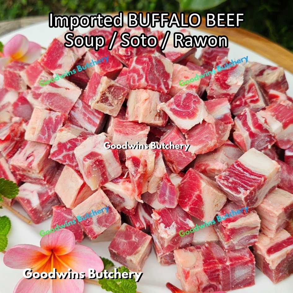 Buffalo beef daging Kerbau SOUP SOTO RAWON CUTS imported frozen vacuum packed 1kg - Image 6