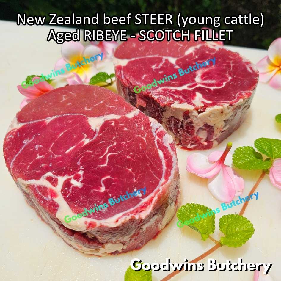 Beef RIBEYE New Zealand STEER (young cattle) aged-frozen whole cuts utuh +/- 5kg | brand NZ ANZCO | Scotch-Fillet Cuberoll - Image 8