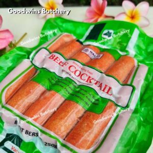 Malia Halal BEEF COCKTAIL SAUSAGE sosis sapi frozen 6cm 12pcs 250gr