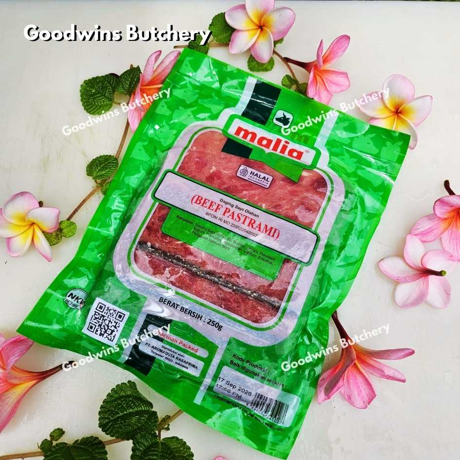 Malia Halal BEEF PASTRAMI frozen 250gr - Image 6