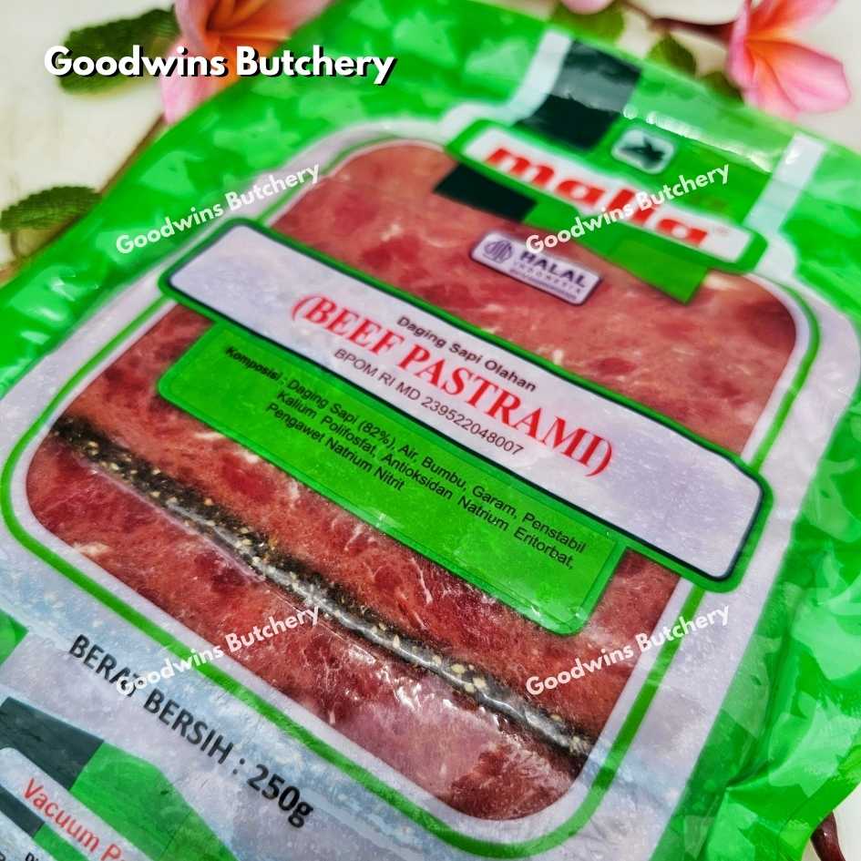 Malia Halal BEEF PASTRAMI frozen 250gr