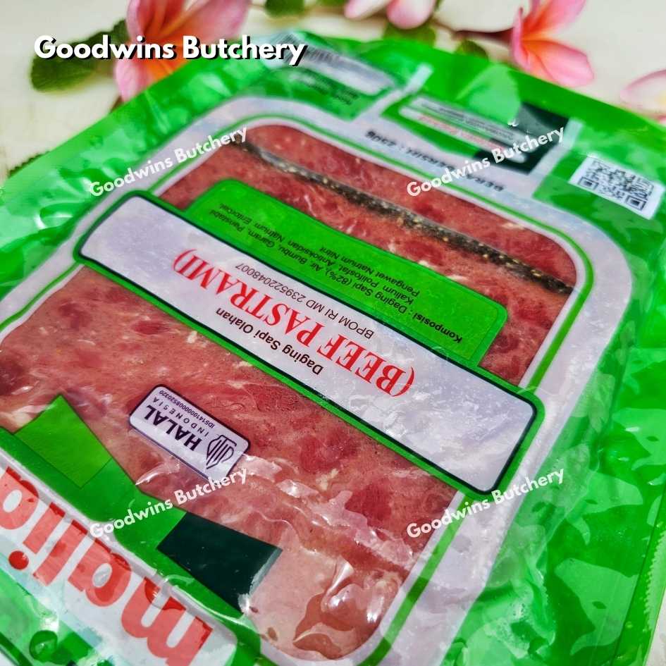 Malia Halal BEEF PASTRAMI frozen 250gr - Image 4