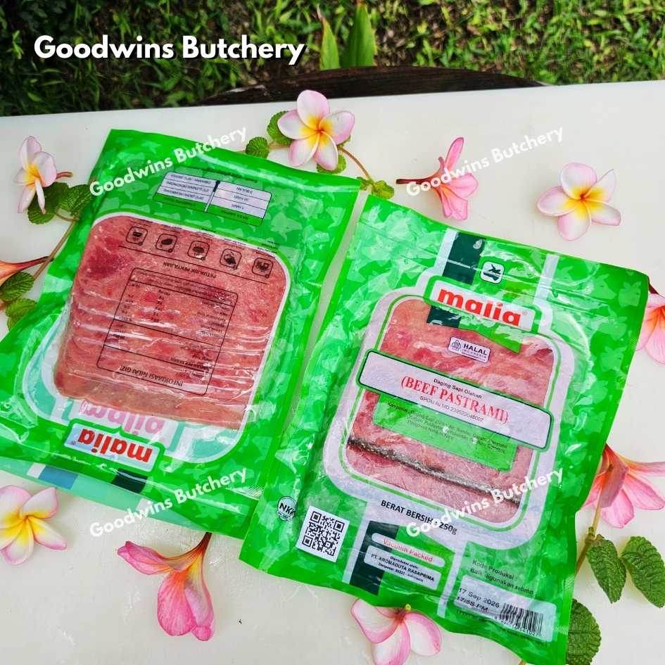 Malia Halal BEEF PASTRAMI frozen 250gr - Image 3