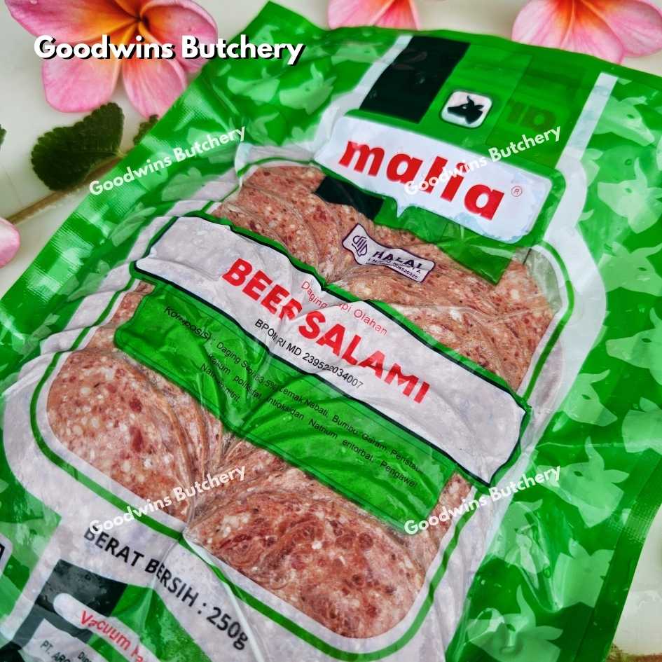 Malia Halal BEEF SALAMI frozen 250gr
