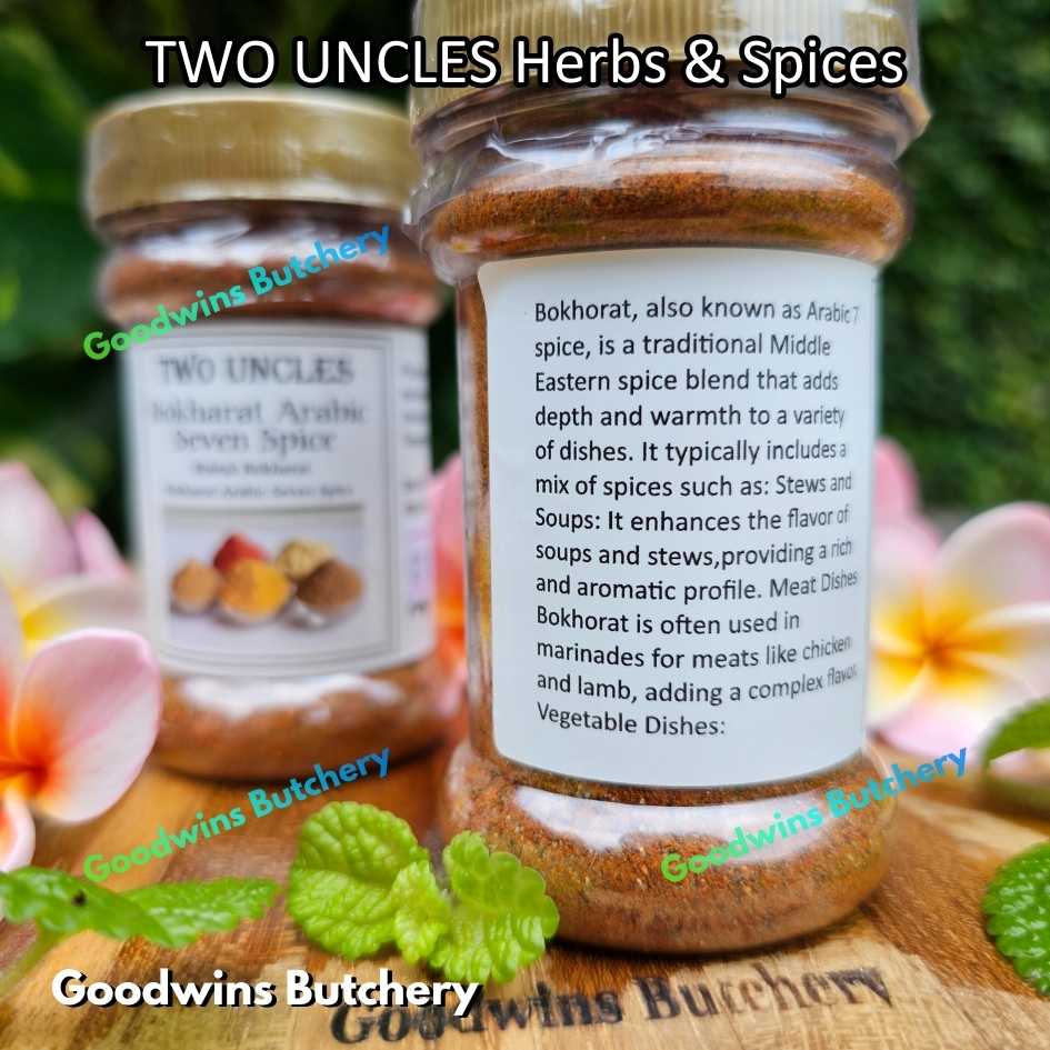 TWO UNCLES herbs & spices | Bokharat Harissa Ras El Hanout BlackPepper Caraway Cayenne Chili Fennel Cardamon Juniper Berries Nutmeg Oregano Parsley Rosemary Smoked Paprika Thyme WhitePepper - Image 76