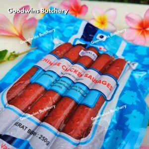 Malia Halal LAP CHIONG SOSIS AYAM Chinese chicken sausage lapchiong frozen 15cm 5pcs 250gr
