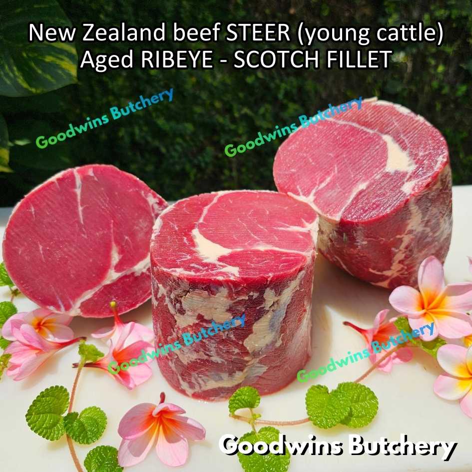 Beef RIBEYE New Zealand STEER (young cattle) aged-frozen whole cuts utuh +/- 5kg | brand NZ ANZCO | Scotch-Fillet Cuberoll - Image 14
