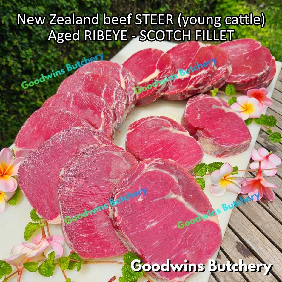 Beef RIBEYE New Zealand STEER (young cattle) aged-frozen whole cuts utuh +/- 5kg | brand NZ ANZCO | Scotch-Fillet Cuberoll - Image 18