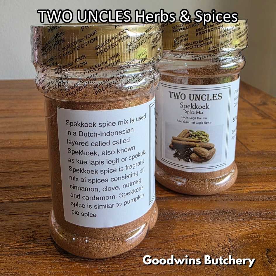 TWO UNCLES herbs & spices | Bokharat Harissa Ras El Hanout BlackPepper Caraway Cayenne Chili Fennel Cardamon Juniper Berries Nutmeg Oregano Parsley Rosemary Smoked Paprika Thyme WhitePepper Spekkoek Spekuk - Image 84