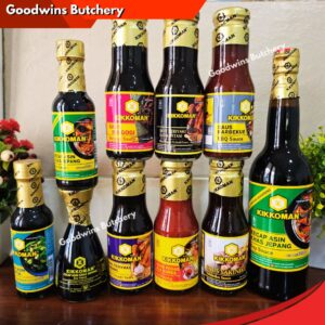 Kikkoman Kecap Asin Jepang saus BBQ Bulgogi Bawang Garlic Lada Hitam BlackPepper Gochujang Yakiniku Soy sauce