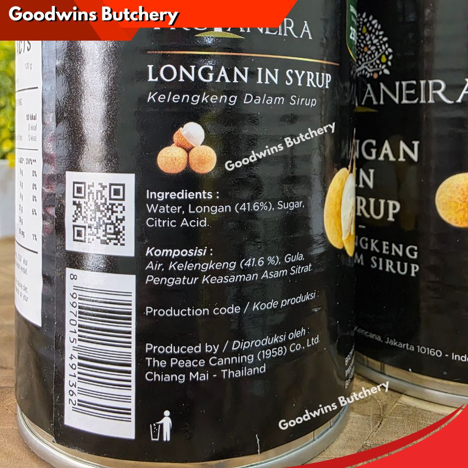 Frutaneira fruit Cocktail Cherry Lychee Longan Peach Cherries Leci in syrup - Image 18