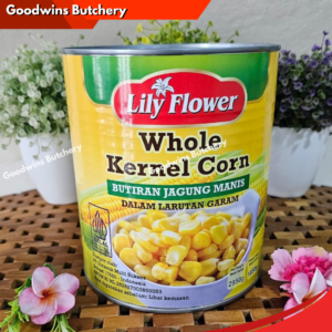 Jagung Manis Pipil Kaleng Lily Flower 2950gr Whole Kernel Sweet Corn