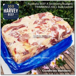 28kg Beef TRIMMINGS 65CL daging tetelan sapi Australia RALPHS MIDFIELD HARVEY A budget